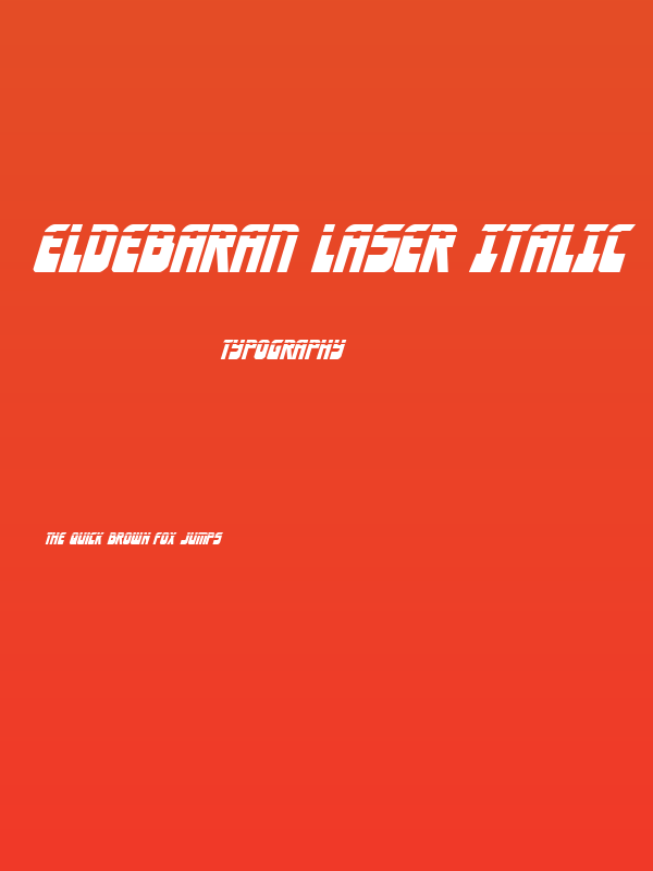 Eldebaran Laser Italic Poster