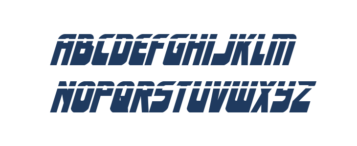 Eldebaran Laser Italic Lowercase
