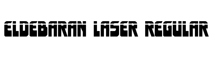 Eldebaran Laser Regular  font caratteri gratis