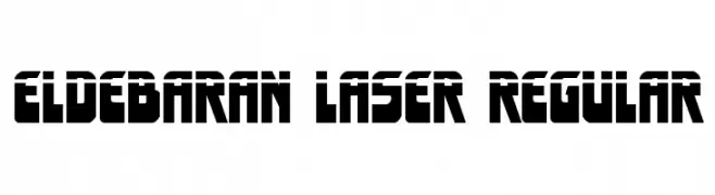 Eldebaran Laser Regular  フリーフォントのダウンロード