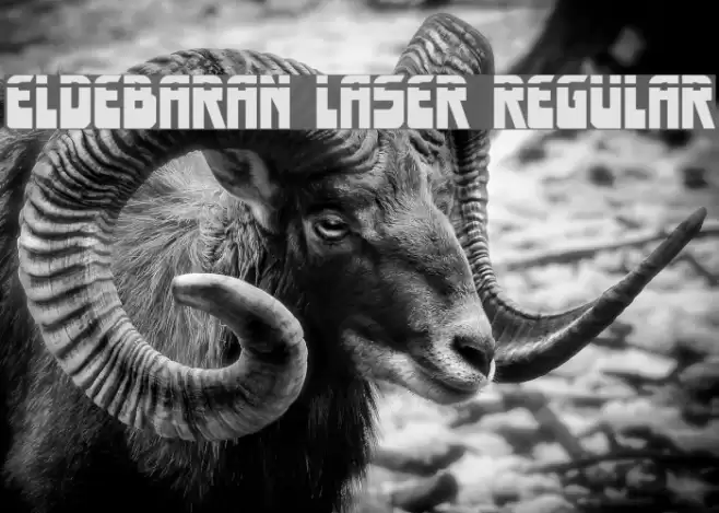Eldebaran Laser Regular Font examples