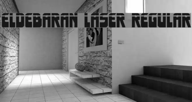 Eldebaran Laser Regular Font examples