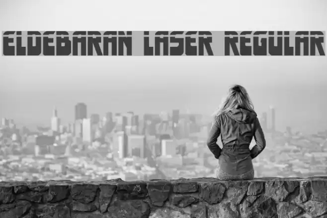 Eldebaran Laser Regular Font examples