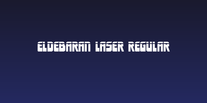 Eldebaran Laser Regular Social Header