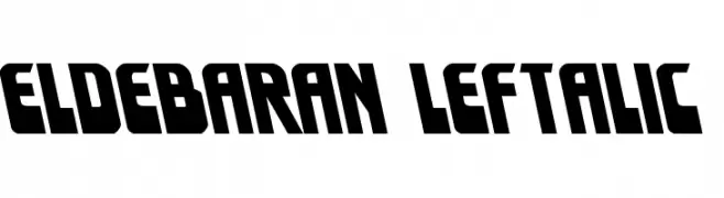 Eldebaran Leftalic  フリーフォントのダウンロード
