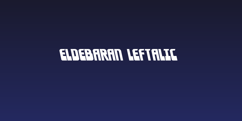 Eldebaran Leftalic Social Header