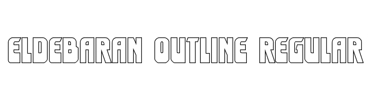 Eldebaran Outline Regular  Frei Schriftart Herunterladen