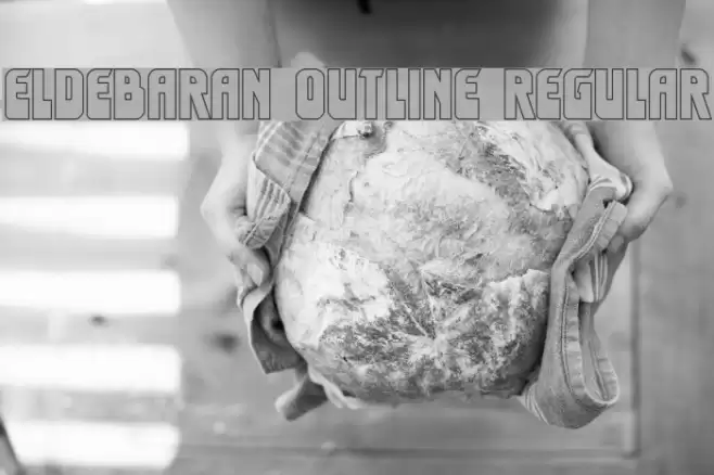 Eldebaran Outline Regular Font examples
