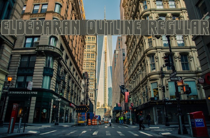 Eldebaran Outline Regular Example 3