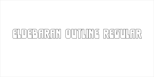 Eldebaran Outline Regular Logo