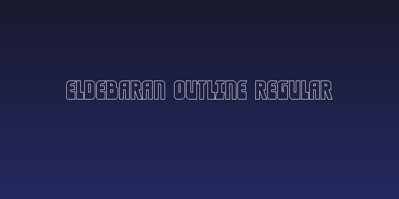 Eldebaran Outline Regular Social Header