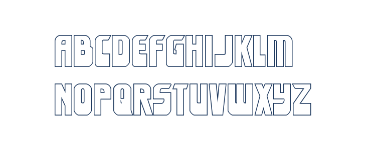 Eldebaran Outline Regular Lowercase