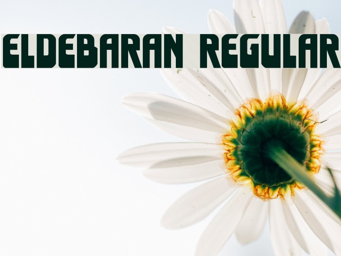 Eldebaran Regular Font examples