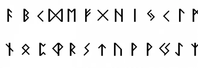 Elder Futhark Regular Font Litere mari