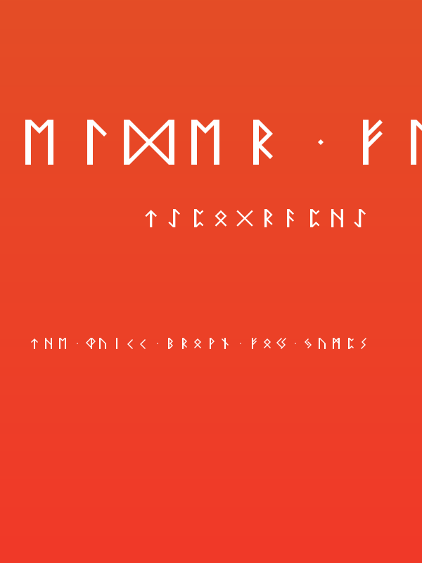 Elder Futhark Regular Poster