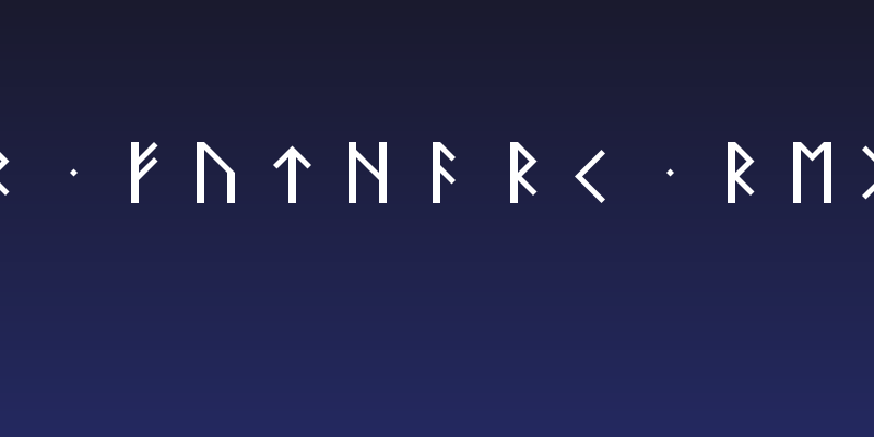 Elder Futhark Regular Social Header