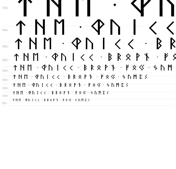 Elder Futhark Regular Waterfall