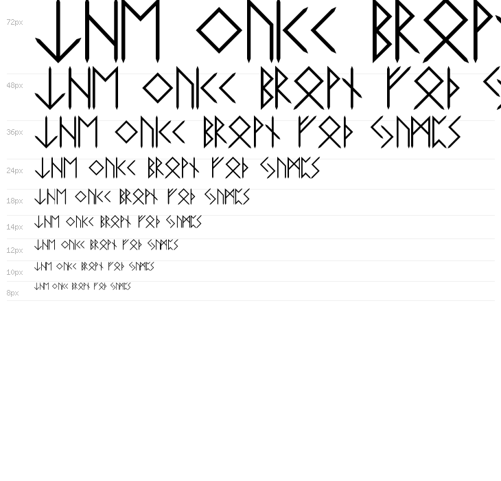 Elder-Futhark Waterfall