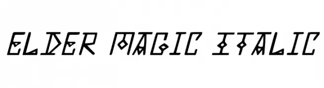 Elder Magic Italic  Descarca Fonturi Gratis