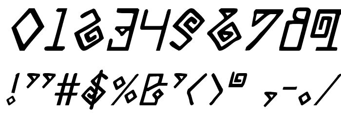 Elder Magic Italic Font OTHER CHARS