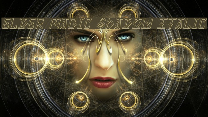 Elder Magic Shadow Italic Example 1