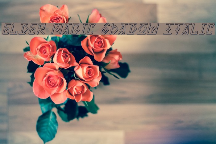 Elder Magic Shadow Italic Example 3