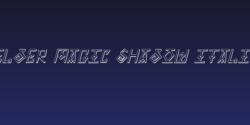 Elder Magic Shadow Italic Social Header