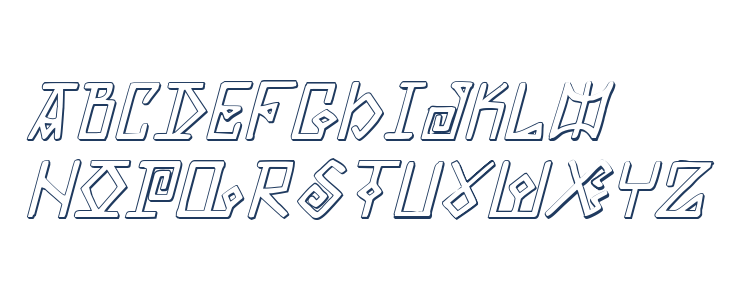 Elder Magic Shadow Italic Lowercase