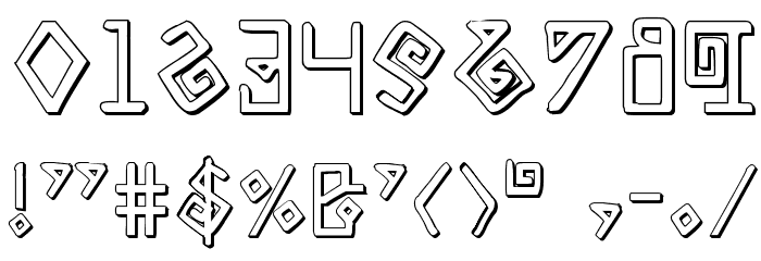 Elder Magic Shadow Font OTHER CHARS