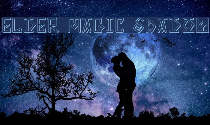 Elder Magic Shadow Font examples