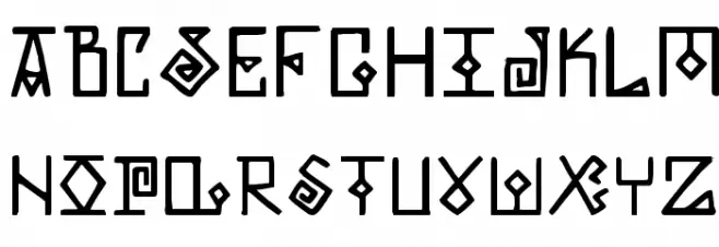 Elder Magic フォント 大文字