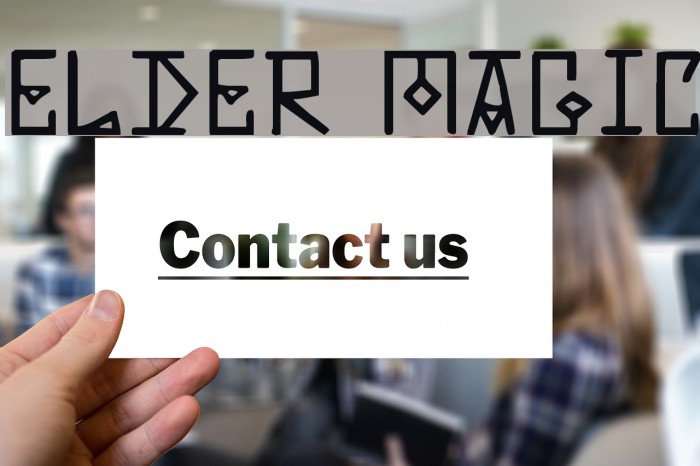 Elder Magic Font examples