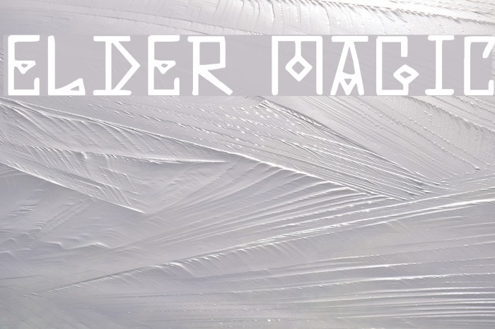Elder Magic Font examples