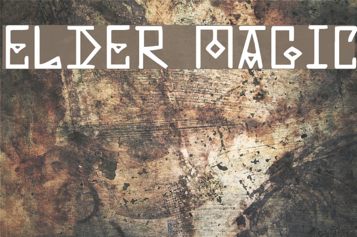 Elder Magic Font examples