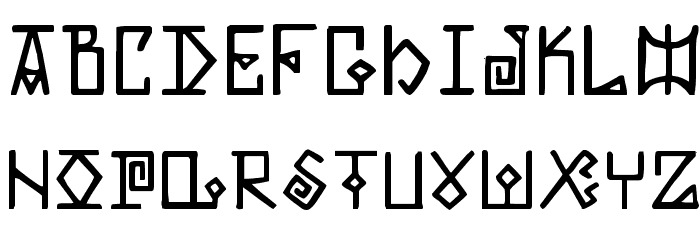 Elder Magic Font LOWERCASE