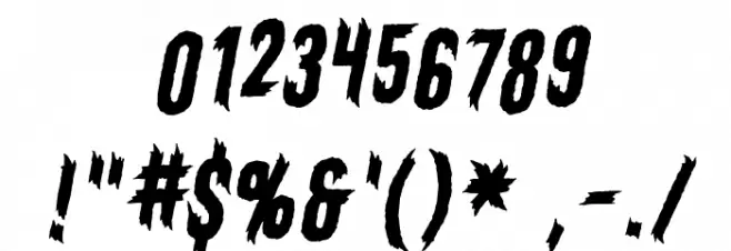 ElderGods BB Italic Font OTHER CHARS