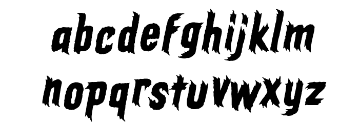 ElderGods BB Italic Font LOWERCASE