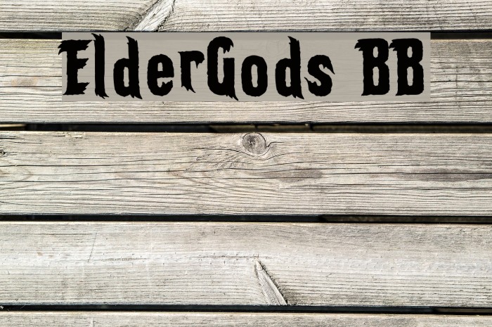 ElderGods BB フォント examples