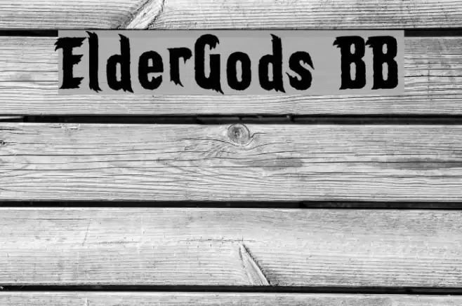 ElderGods BB Font examples