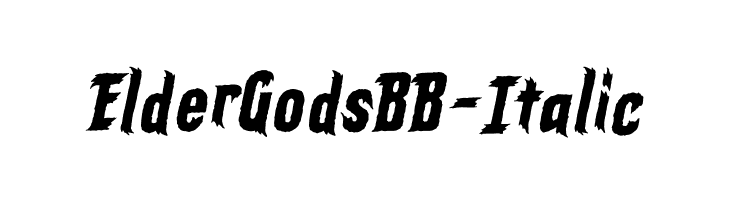 ElderGodsBB-Italic  Free Fonts Download