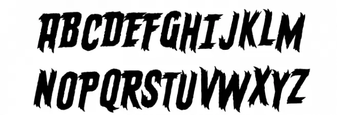 ElderGodsBB-Italic Schriftart Groß