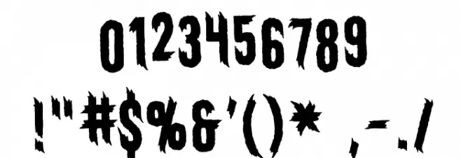 ElderGodsBB Font OTHER CHARS