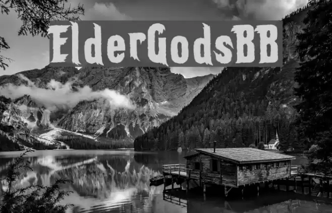 ElderGodsBB Font examples