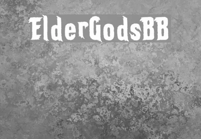 ElderGodsBB Font examples