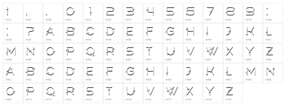 Elderberry 3D Regular Character Map