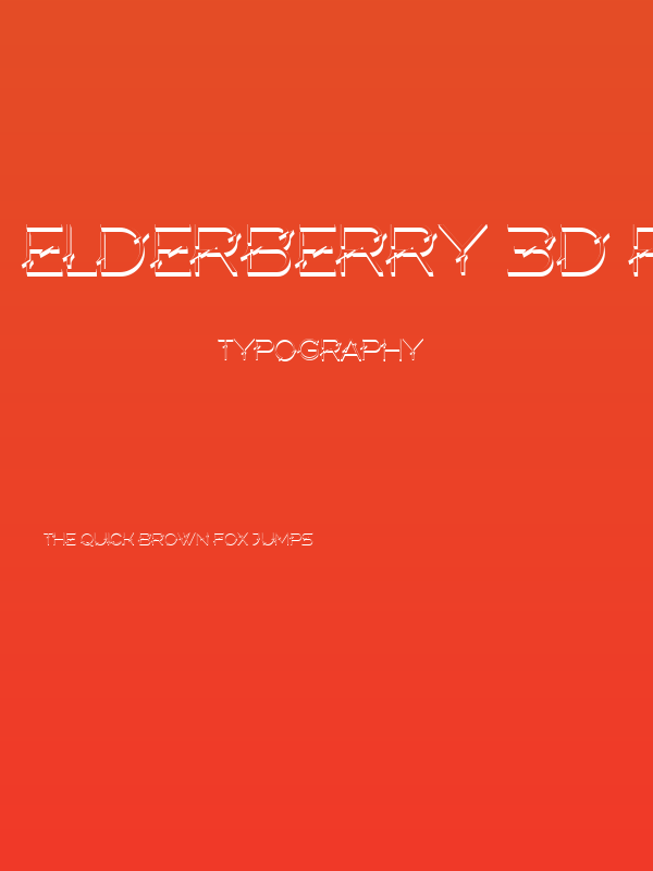 Elderberry 3D Regular Poster