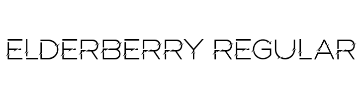 Elderberry Regular  Frei Schriftart Herunterladen