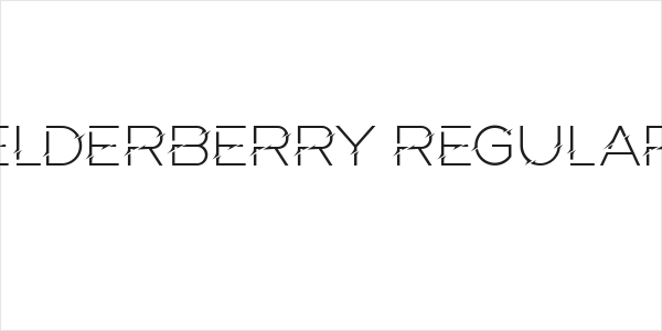 Elderberry Regular Logo