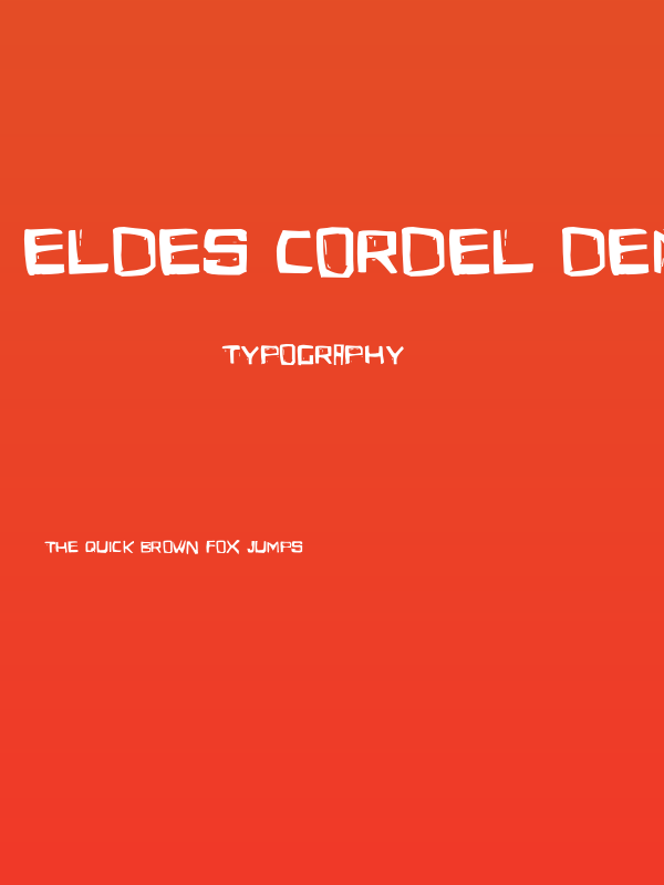 Eldes Cordel Demo Poster