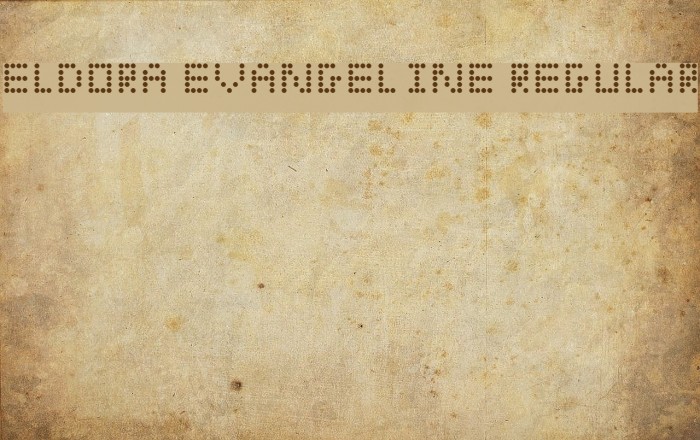 Eldora Evangeline Regular Font examples